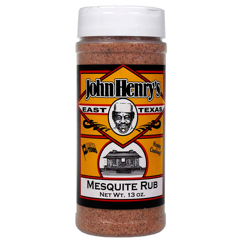 John Henry's Store Mesquite Rub Seasoning 13 Oz Bottle All Purpose 55114