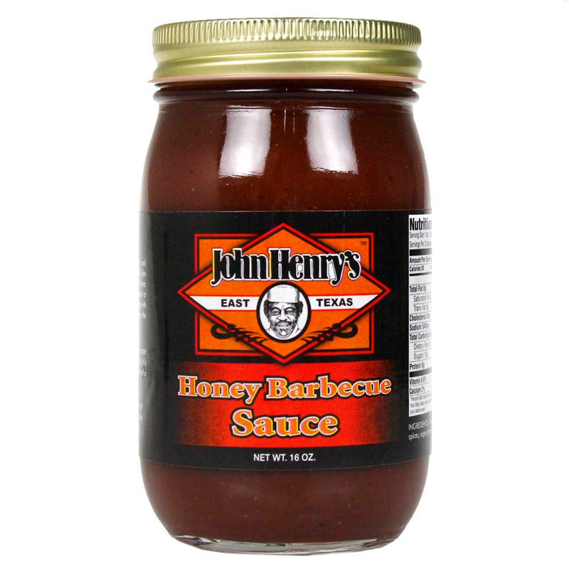 John Henry's Store Honey BBQ Sauce 16 Oz Jar East Texas 55128