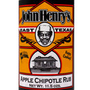 John Henry's Store Apple Chipotle Rub Seasoning 11.5 Oz Bottle All Purpose 55437