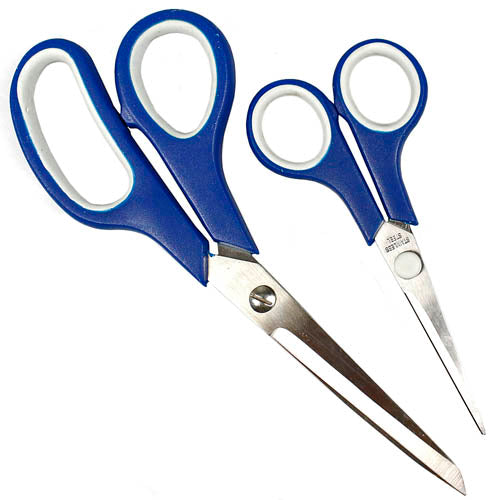 2 Pc Pack Scissor Set Multipurpose Household Crafts School Home Shears Stainless
