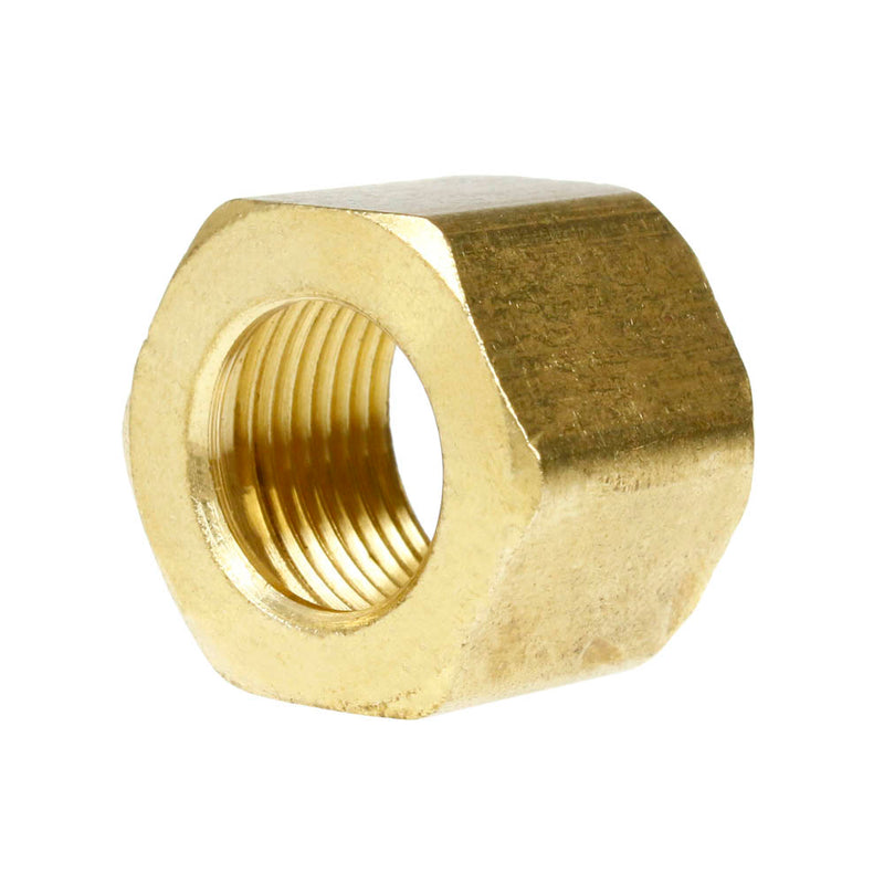 1/2" Compression Nut Hex Shape 11/16"-20 Thread Size Solid Brass Fitting New