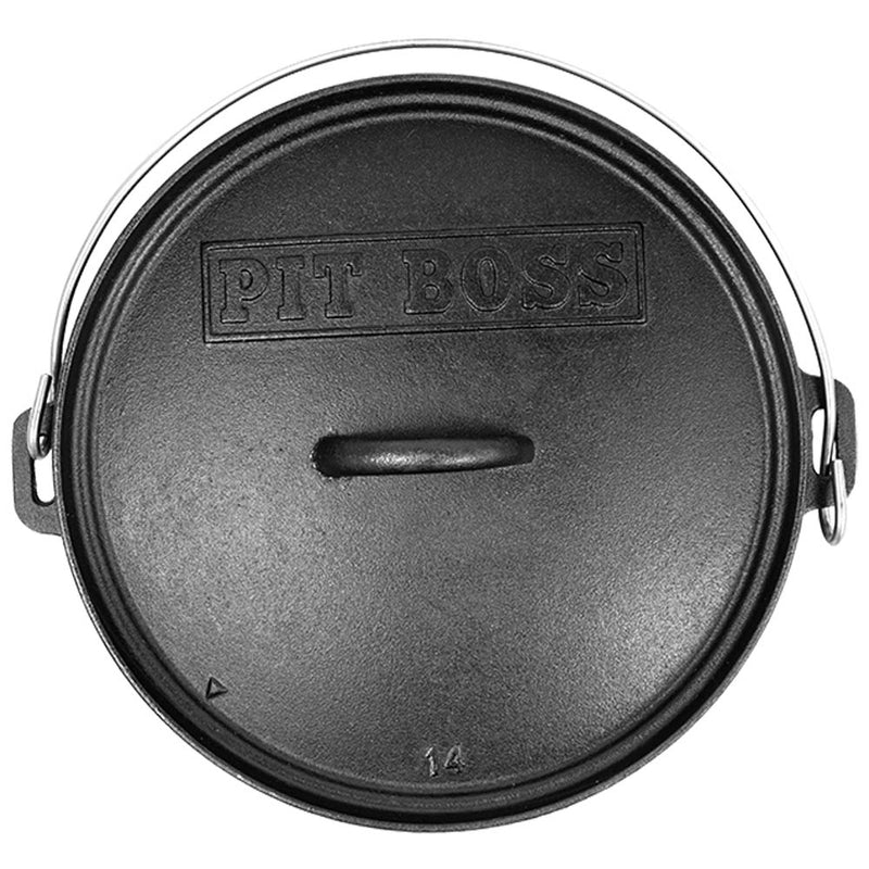 Pit Boss Dutch Oven 14" Inch Cast Iron Pre Seasoned Non Stick 68011