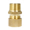 3/4" x 3/4" Tube OD x Male NPTF Compression Adapter Straight Solid Brass Fitting