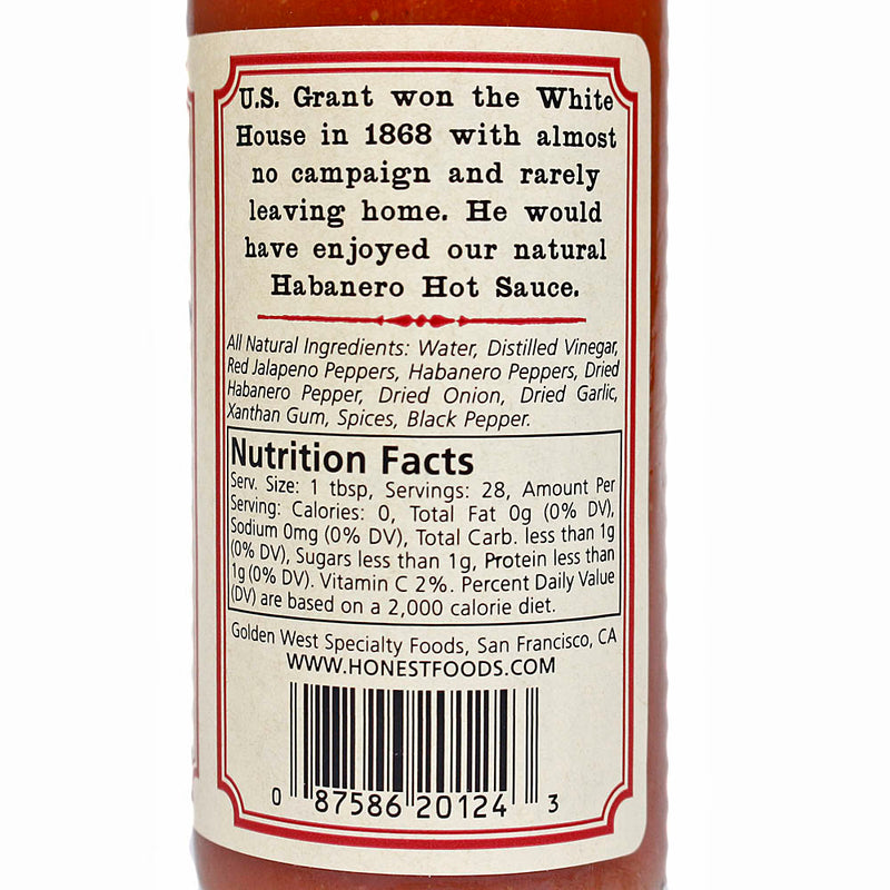 Lazy Kettle Brand 1849 All-Natural Habanero Grant & Colfax Hot Sauce 5 oz 71111