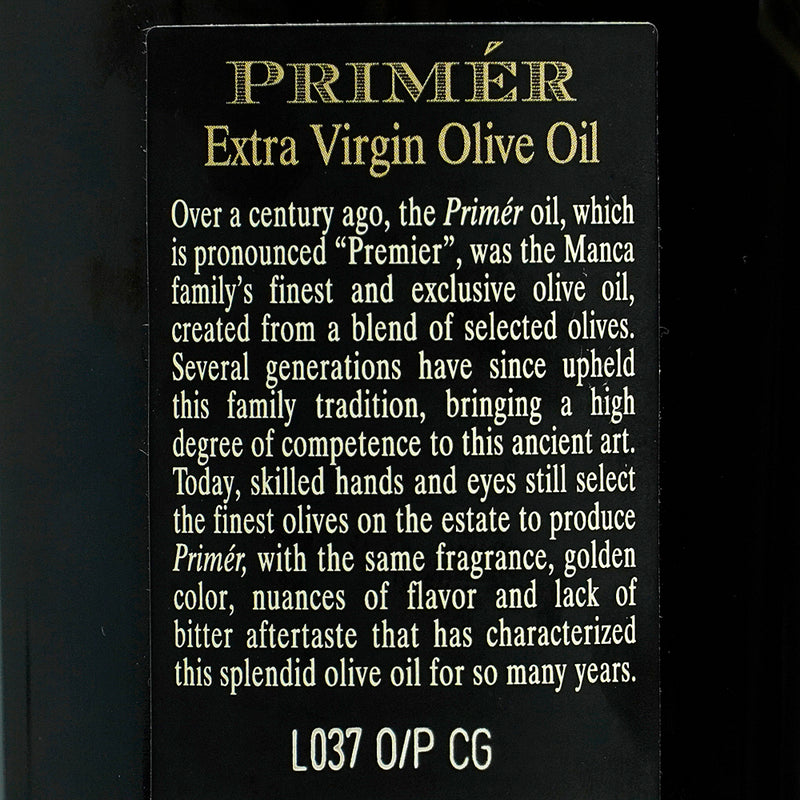 The San Giuliano Estates Primer Private Estate Extra Virgin Olive Oil 17 oz.