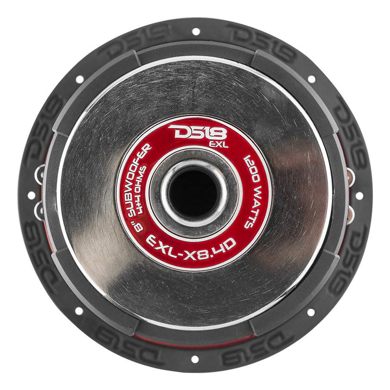 DS18 EXL-X8.4D 8" Subwoofer Dual 4 Ohm 1200 Watts Max Bass Sub Car Audio Single