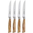 Messermeister Oliva Elite 4 Piece Steak Knife Set Multi-Edge E/6683-4/4S