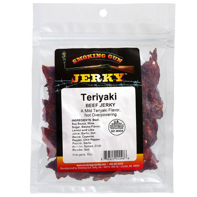 Smoking Gun Jerky Teriyaki Flavor Beef Jerky 2.75 Oz Bag 8-56409-00217