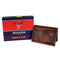 Leather Impressions RFID Hunter Leather Slim Bifold Card Case American Bison