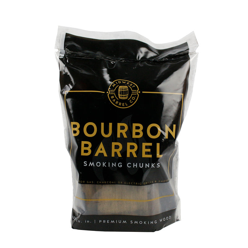 Midwest Barrel Company Genuine Bourbon Barrel BBQ Smoking Wood Chunks