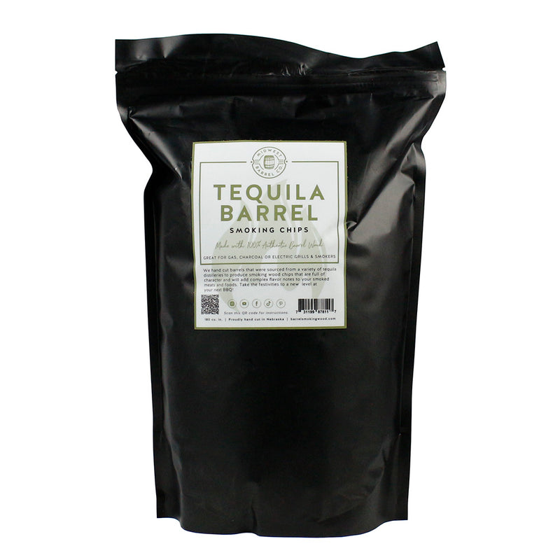 Midwest Barrel Company Genuine Tequila Barrel BBQ Smoking Wood Chips