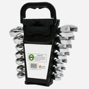 7 Piece Stubby Combination Wrench Set Metric w/ Storage Rack Case 10mm to 18mm GRIP Tool 89098