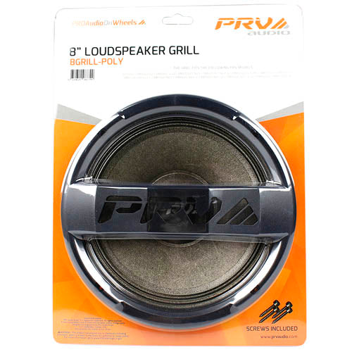 PRV Audio 8" Speaker Grill Polyethylene Loudspeaker Car Audio 8GRILL-POLY Single