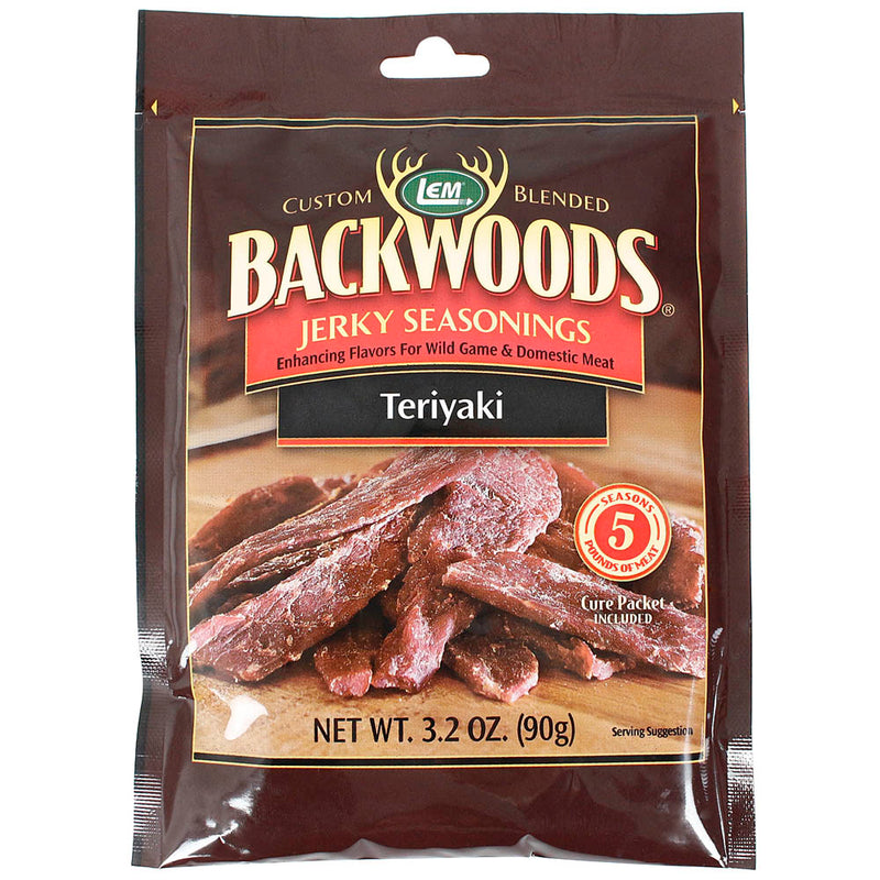 Backwoods 3.2 Oz Teriyaki Jerky Seasoning Cure Packet Makes 5 Lbs of Meat 9083