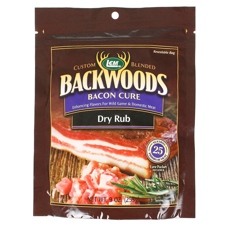 Backwoods 9 Oz Bacon Cure Dry Rub Seasoning Packet Makes 25 Lbs of Meat 9122