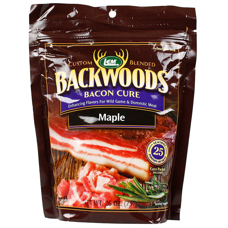 LEM 26 oz Backwoods Maple Bacon Cure Seasonings For 25 lbs of Meat 9134 1 Bag