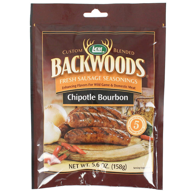 Backwoods Chipotle Bourbon Sausage Seasoning Makes 5 Lbs of Meat 5.6 Oz 9142