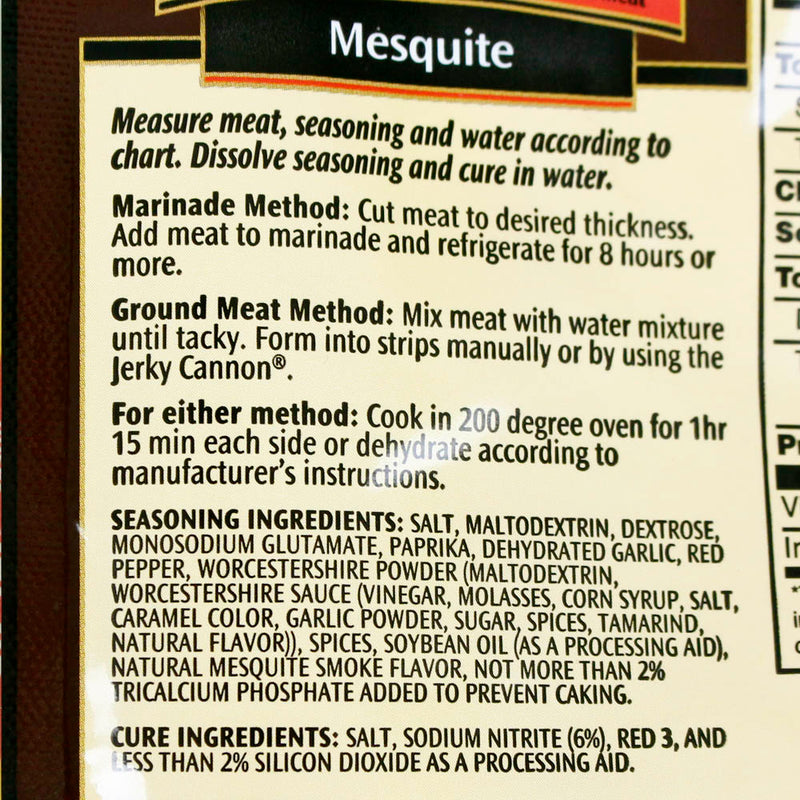 LEM 3.6 oz Backwoods Mesquite Jerky Seasonings For 5 lbs of Meat 9153 1 Bag