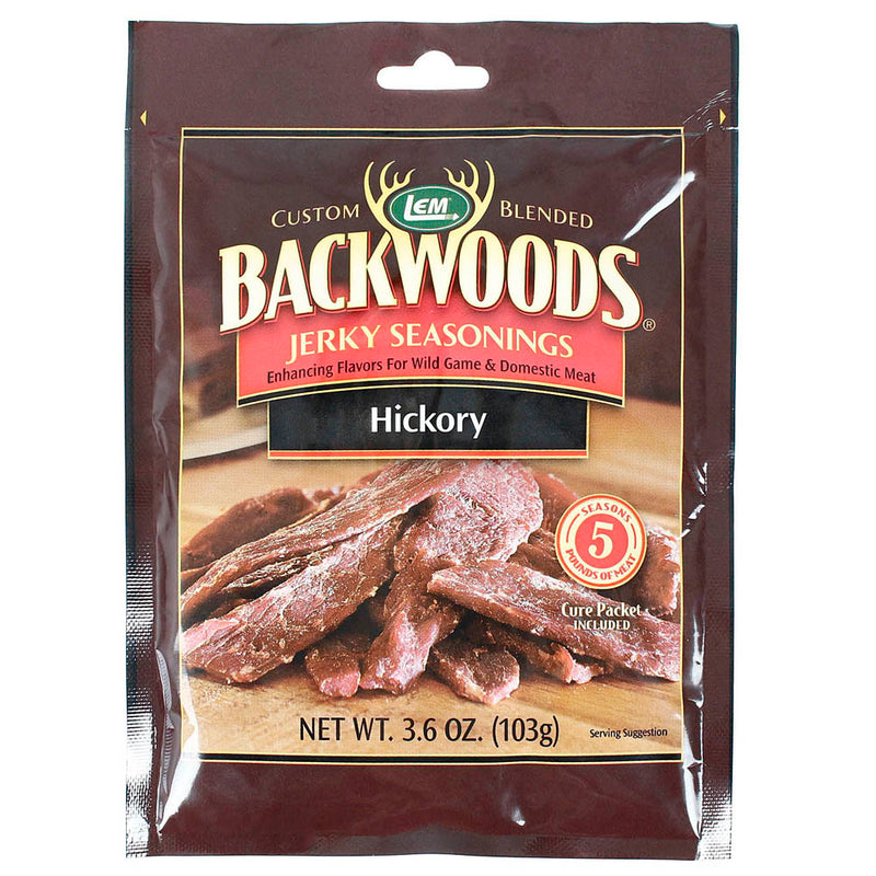 Backwoods 3.6 Oz Hickory Jerky Seasoning Cure Packet Makes 5 Lbs of Meat 9154