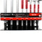 Powerbuilt 8 Pc 3 Way T-Handle Torx Key SAE Wrench Set Storage Rack 941644 Red