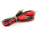 DS18 3 FT 2 Channel Twisted Premium Audio Interconnect RCA Cable DS18-RCA3FT