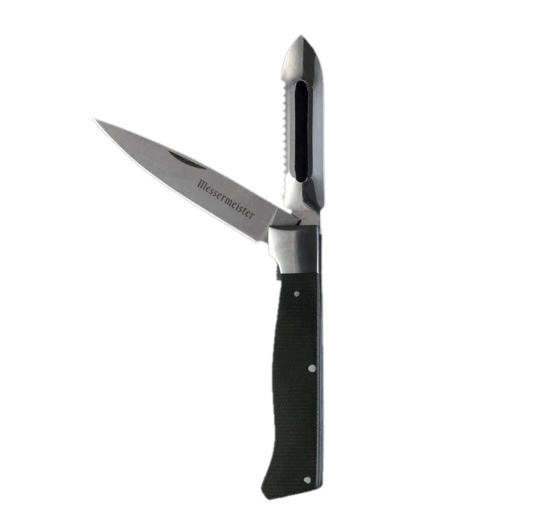 Adventure Chef Folding Peeler & Parer - Distressed Linen