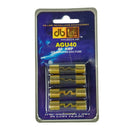 DB Link 40 Amp Golden Finish AGU Fuse Car Audio Replacement 4 Pc. Pack AGU40