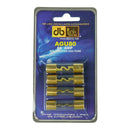 DB Link 80 Amp Golden Finish AGU Fuse Car Audio Replacement 4 Pc. Pack AGU80