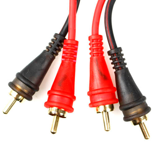12ft RCA Cable Male to Male Audio Output Car Home Cable Audiopipe AMF-12 Audio