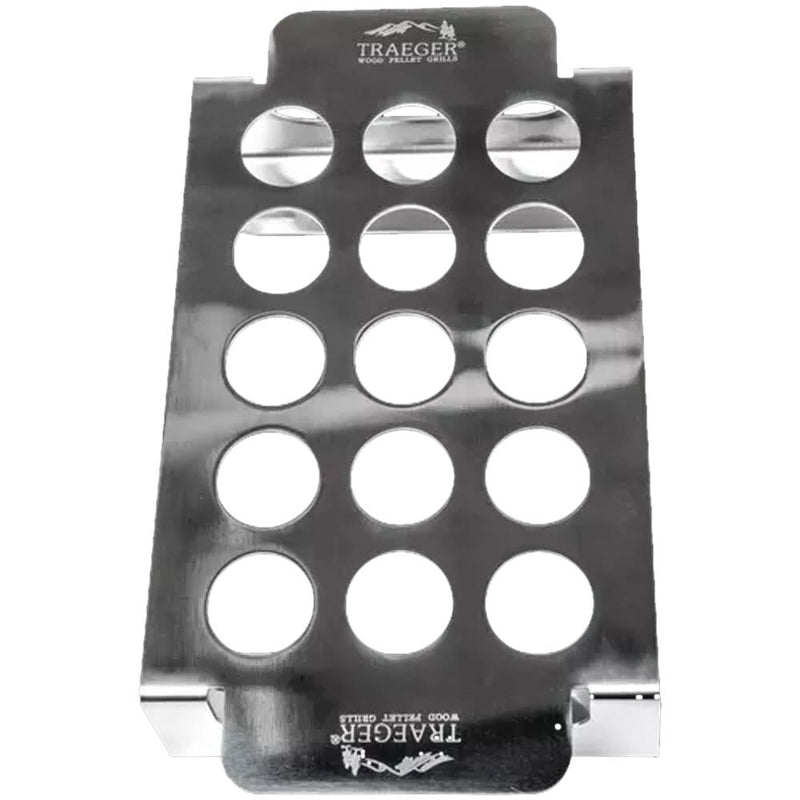 BAC610 - TRAEGER PELLET GRILLS GENUINE ACCESSORY - MODIFIRE FISH & VEGGIE  STAINLESS STEEL GRILL TRAY