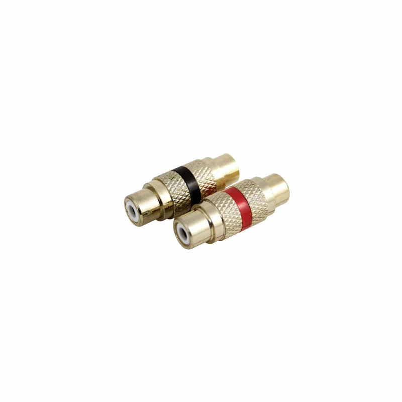 DB Link Female to Female Barrel Connector w/Gold RCA Tip and Grip 2 Pcs per pack