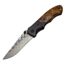 BNB Knives Army Linerlock Folder Pocket Knife Damascus Blade BNB142267