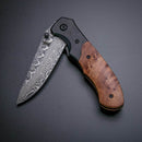 BNB Knives Army Linerlock Folder Pocket Knife Damascus Blade BNB142267