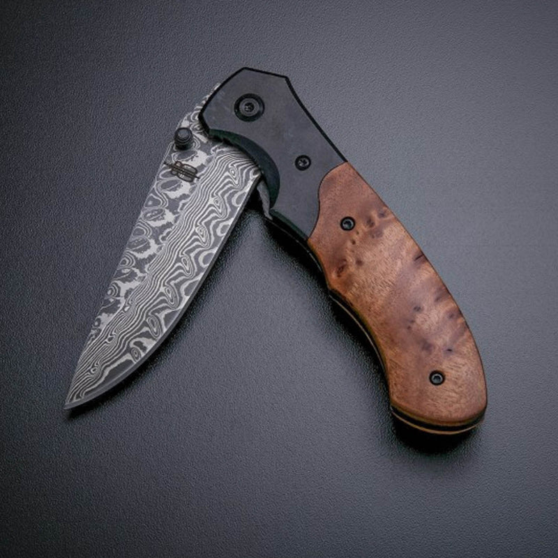 Damascus Folding Liner Lock Knife New Damascus Folding Knife