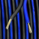 By the Foot 14 Gauge Speaker Wire Blue and Black Zip Wire Audiopipe BLS