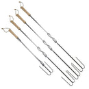 Camp Chef 4 Pack Extendable Safety Roasting Sticks Reversed Wire Holders SRS4E