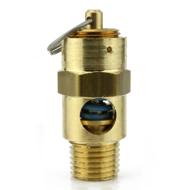 125 PSI 1/4" Male NPT Air Compressor Pressure Relief Safety Pop Off Valve