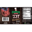 Corkys BBQ Grip N Rub Bourbon Seasoning 10.2 Oz Bottle Gluten Free CK03005