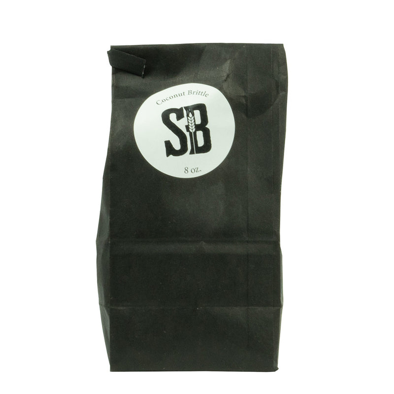 Sehnert's Bakery Coconut Brittle 8 oz Bag Made By Hand Right In McCook, Nebraska