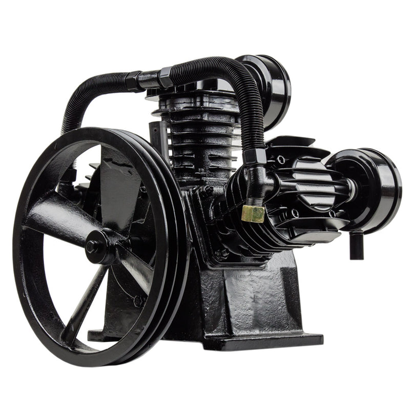 4 - 5 HP Replacement Air Compressor Pump Single Stage 3 Cylinder 10 - 12 CFM Max