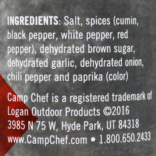 Camp Chef  6oz Kickin' BBQ Rub Sweet and Spicy Flavor Gluten & MSG Free CS8KB