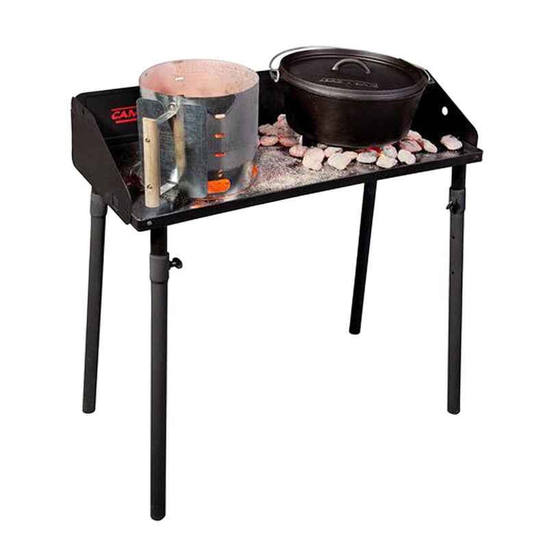 Using the Camp Chef Big Gas Grill as a Dutch oven table