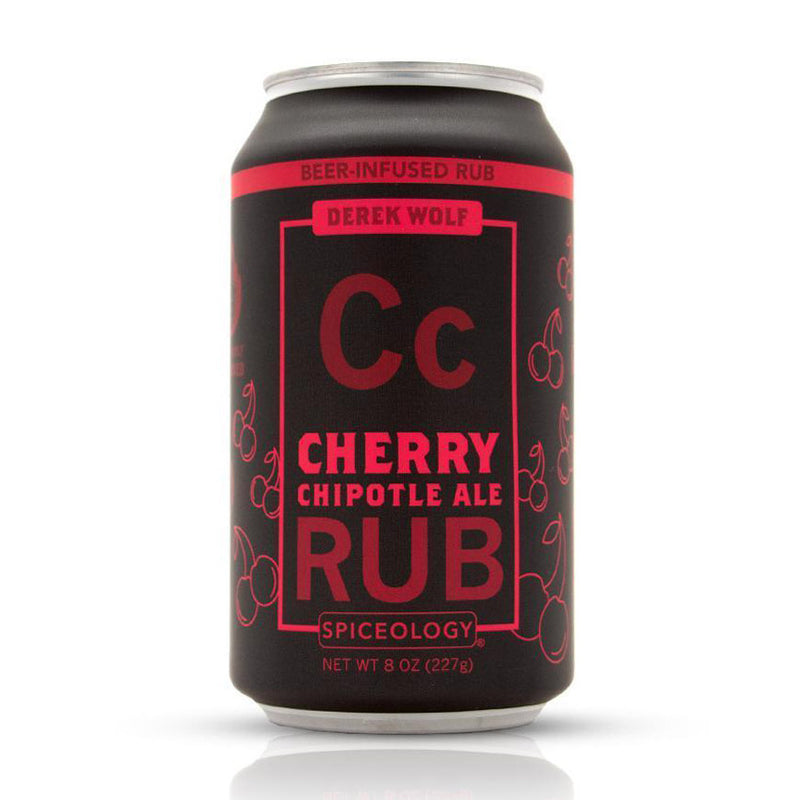 Spiceology Beer Can Cherry Chipotle Ale Rub 8 Oz Derek Wolf Beer Infused Rub