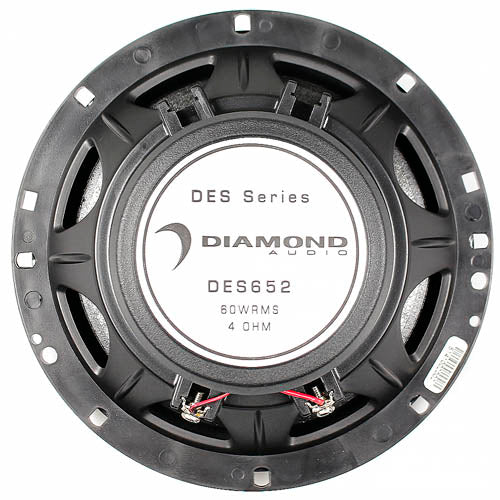 Diamond Audio 6.5" Coaxial Speaker System 120 Watts Max 4 Ohm DES Series DES652