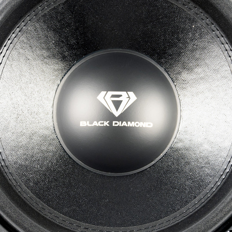 Black Diamond 12" Subwoofer Dual 4-Ohm DVC 500 Watt Max Power 250 RMS DIA-12D4