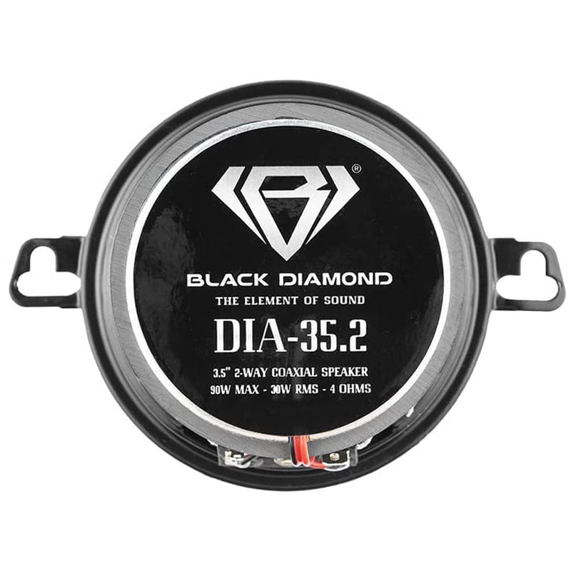 Black Diamond 3.5" Coaxial Speaker 2 Way 4-Ohm 60 Watts