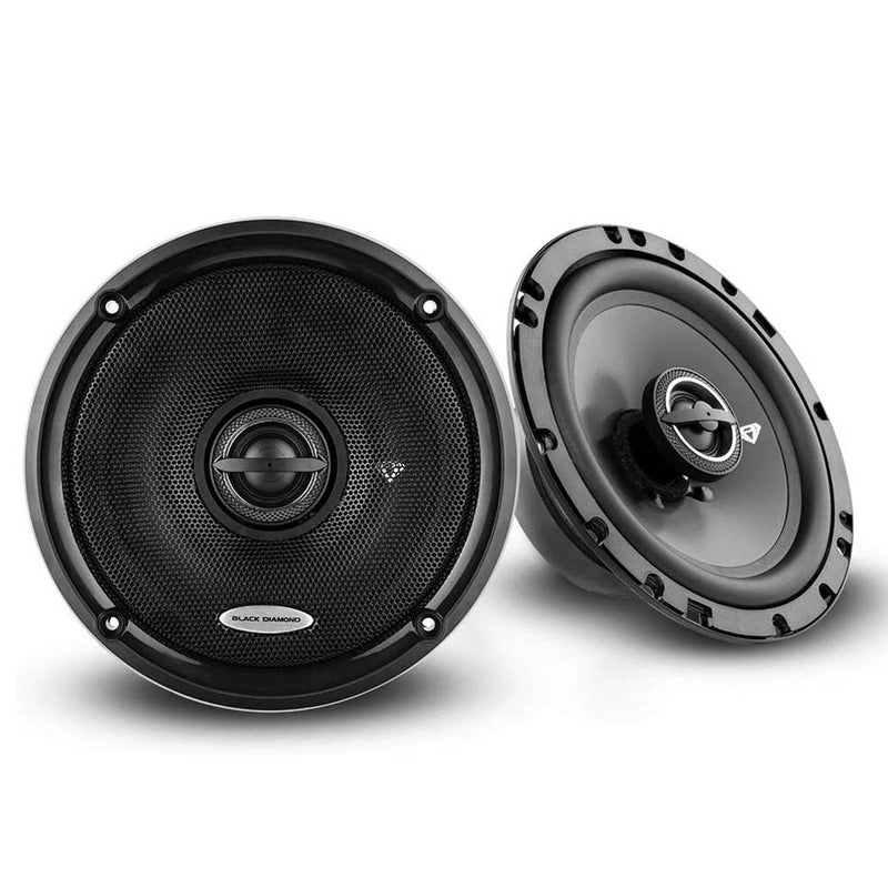 Black Diamond 6.5" Coaxial Speakers 120 Watts Max 4-Ohm Car Audio DIA-65.2 Pair