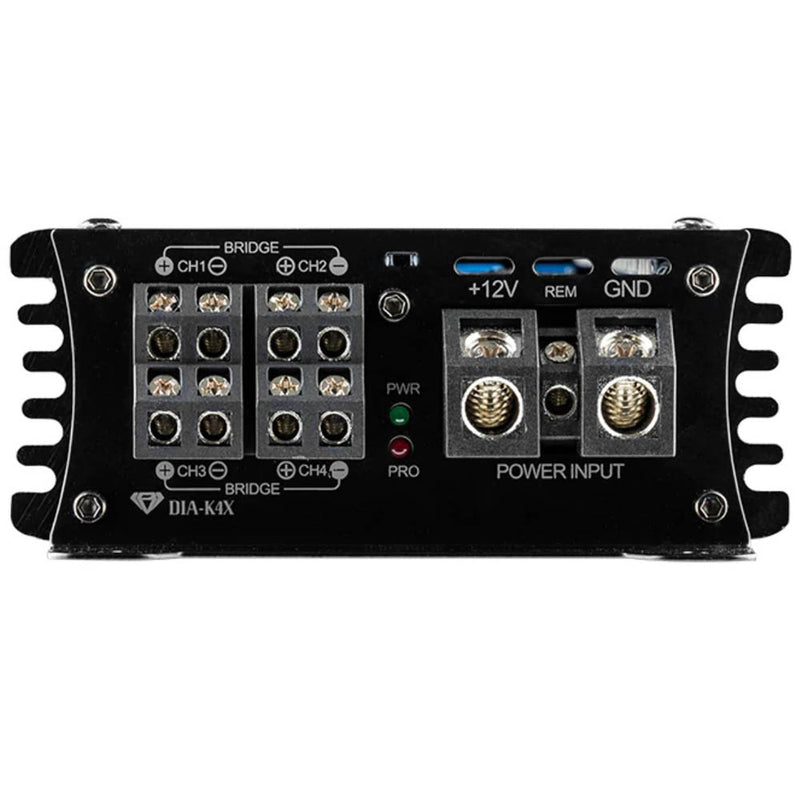 Black Diamond Full Range Class D 4-Channel Amplifier 3200 Watts Maximum DIA-K4X