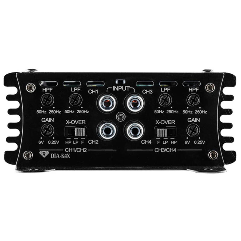 Black Diamond Full Range Class D 4-Channel Amplifier 3200 Watts Maximum DIA-K4X