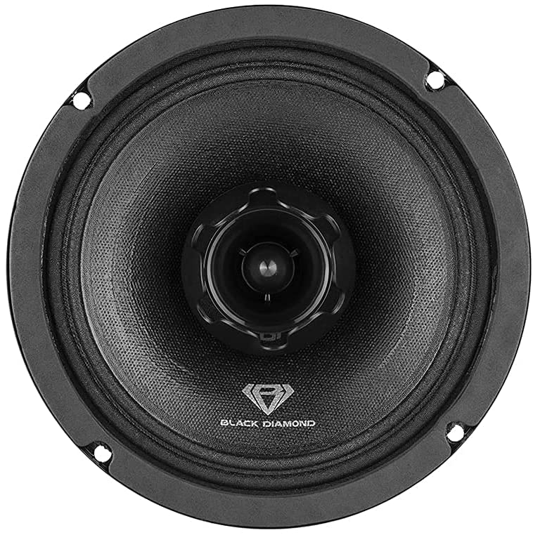 Black Diamond 6.5" Mid-Range Loudspeaker With Bullet Tweeter Built in 4-Ohm 450 Watts